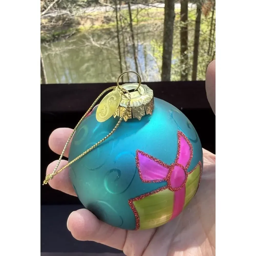 Midwest Of Cannon Falls Whimsical Blown Glass Christmas ornament -K2